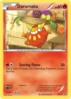 Darumaka Promo card from BW Black Star Promos