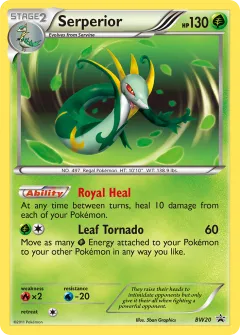 Serperior Promo card from BW Black Star Promos