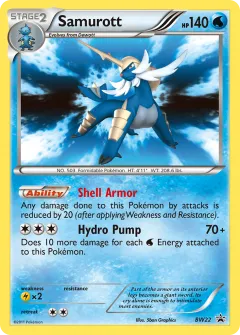 Samurott Promo card from BW Black Star Promos