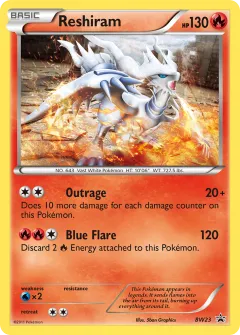 Reshiram Promo card from BW Black Star Promos