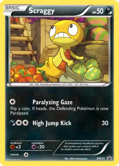 Scraggy Promo card from BW Black Star Promos