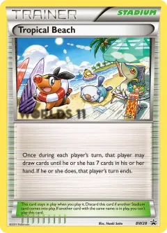 Tropical Beach Promo card from BW Black Star Promos