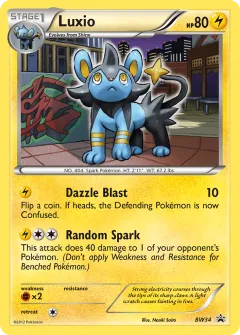 Luxio Promo card from BW Black Star Promos