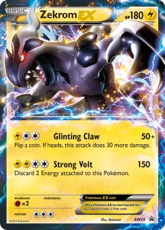 Zekrom-EX Promo card from BW Black Star Promos