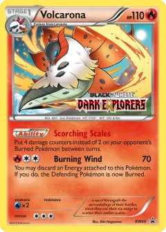 Volcarona Promo card from BW Black Star Promos