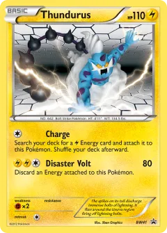 Thundurus Promo card from BW Black Star Promos