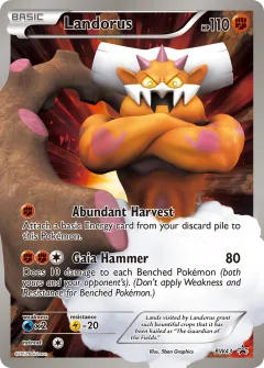 Landorus Promo card from BW Black Star Promos