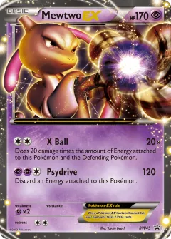 Mewtwo-EX Promo card from BW Black Star Promos