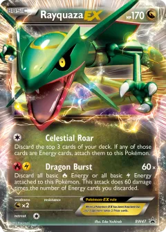 Rayquaza-EX Promo card from BW Black Star Promos