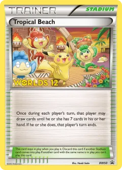 Tropical Beach Promo card from BW Black Star Promos