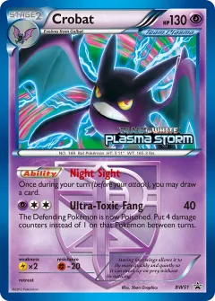Crobat Promo card from BW Black Star Promos