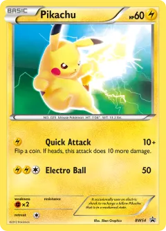 Pikachu Promo card from BW Black Star Promos
