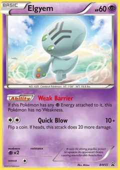 Elgyem Promo card from BW Black Star Promos