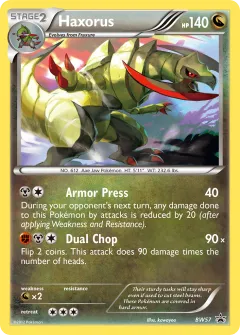 Haxorus Promo card from BW Black Star Promos