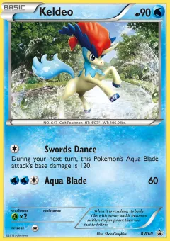 Keldeo Promo card from BW Black Star Promos