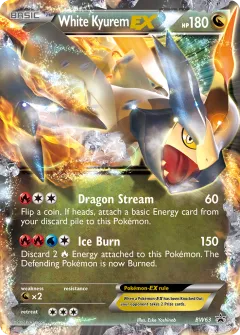 White Kyurem-EX Promo card from BW Black Star Promos