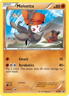 Meloetta Promo card from BW Black Star Promos