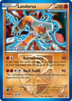 Landorus Promo card from BW Black Star Promos