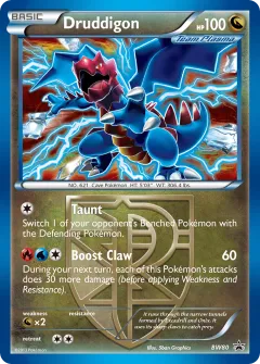 Druddigon Promo card from BW Black Star Promos