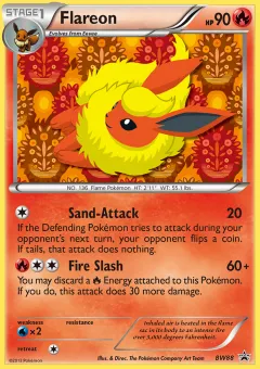 Flareon Promo card from BW Black Star Promos