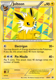 Jolteon Promo card from BW Black Star Promos