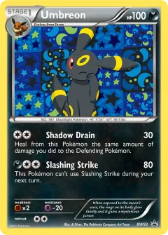 Umbreon Promo card from BW Black Star Promos