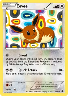 Eevee Promo card from BW Black Star Promos