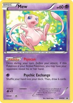 Mew Promo card from BW Black Star Promos