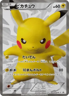 Pikachu Promo card from Black & White Promos