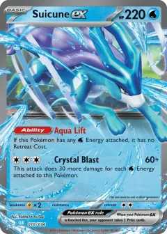Suicune ex Promo and other card from Pokémon TCG Classic - Blastoise