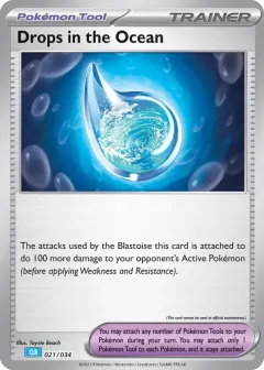 Drops in the Ocean Promo and other card from Pokémon TCG Classic - Blastoise