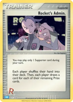 Rocket's Admin Promo and other card from Pokémon TCG Classic - Blastoise
