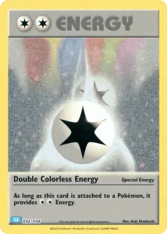 Double Colorless Energy Promo and other card from Pokémon TCG Classic - Blastoise