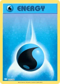 Basic Water Energy Promo and other card from Pokémon TCG Classic - Blastoise