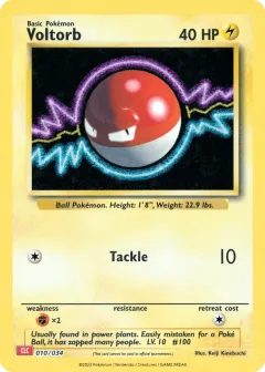 Voltorb Promo and other card from Pokémon TCG Classic - Charizard