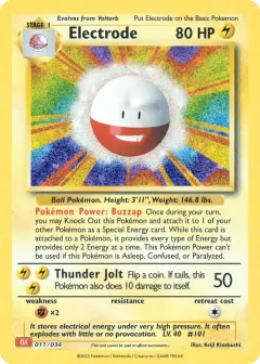 Electrode Promo and other card from Pokémon TCG Classic - Charizard