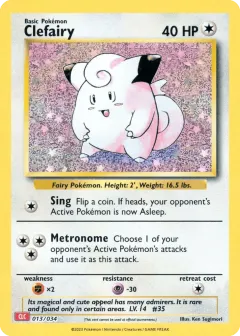 Clefairy Promo and other card from Pokémon TCG Classic - Charizard