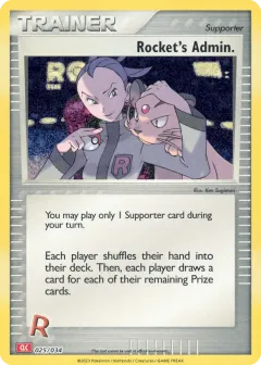 Rocket's Admin Promo and other card from Pokémon TCG Classic - Charizard