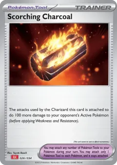 Scorching Charcoal Promo and other card from Pokémon TCG Classic - Charizard