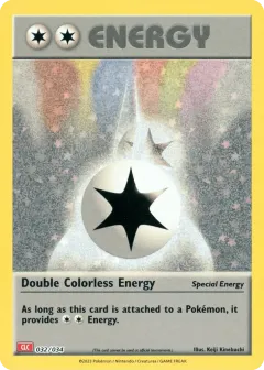 Double Colorless Energy Promo and other card from Pokémon TCG Classic - Charizard