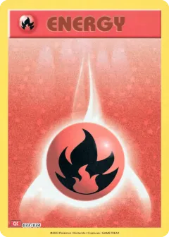 Basic Fire Energy Promo and other card from Pokémon TCG Classic - Charizard