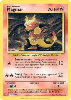 Magmar Promo and other card from Pokémon TCG Classic - Charizard