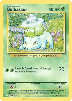 Bulbasaur Promo and other card from Pokémon TCG Classic - Venusaur