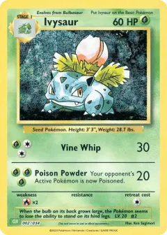 Ivysaur Promo and other card from Pokémon TCG Classic - Venusaur