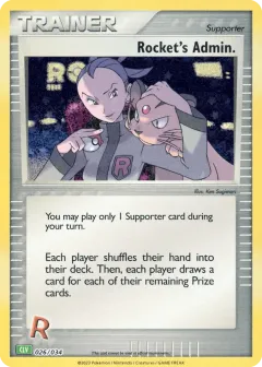 Rocket's Admin Promo and other card from Pokémon TCG Classic - Venusaur