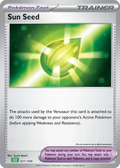 Sun Seed Promo and other card from Pokémon TCG Classic - Venusaur
