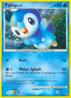 Piplup Promo card from DP Black Star Promo