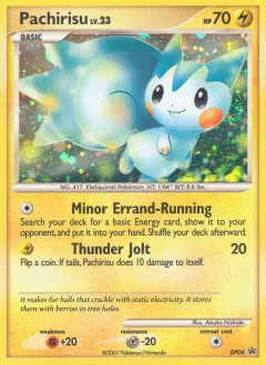 Pachirisu Promo card from DP Black Star Promo