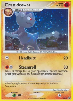 Cranidos Promo card from DP Black Star Promo