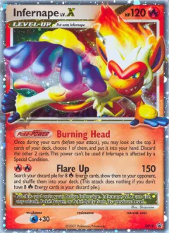 Infernape LV.X Promo card from DP Black Star Promo
